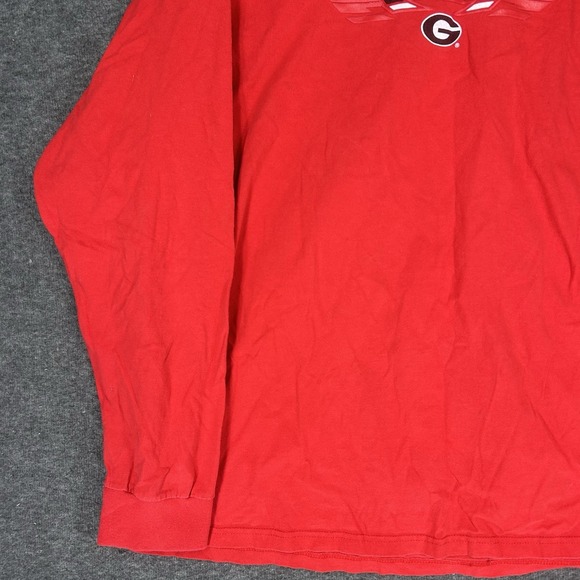 VTG University of Georgia Bulldogs Shirt Mens L Long Sleeve center swoosh Y2K - Picture 4 of 14
